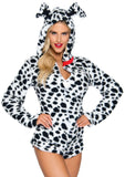 Darling Dalmatian Ultra Soft Romper With Hood