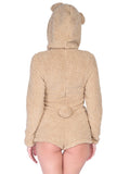 Teddy Bear Ultra Soft Bodysuit With Ear Hood