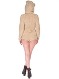 Teddy Bear Ultra Soft Bodysuit With Ear Hood