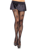 Micro Net Skull and Cross Bone Tights