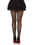 color_black | Leg Avenue Valentina Heart Net Tights