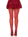 color_red | Leg Avenue Valentina Heart Net Tights