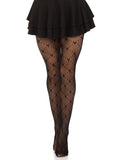 color_black | Leg Avenue Valentina Heart Net Tights