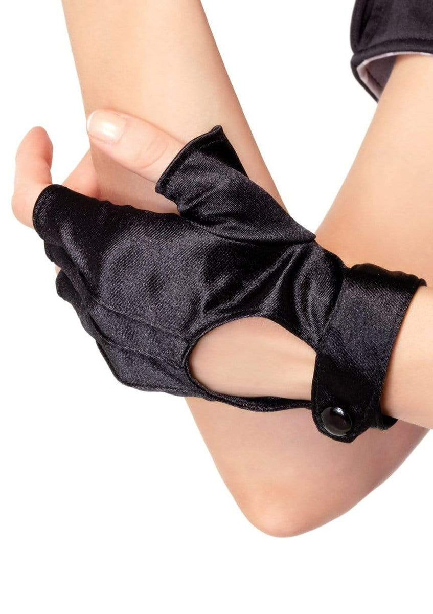 Leg Avenue Women's Lace Keyhole Fingerless Gloves