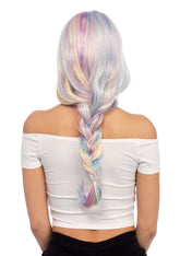 27" Pastel Rainbow Long Wavy Costume Wig