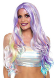 27" Pastel Rainbow Long Wavy Costume Wig