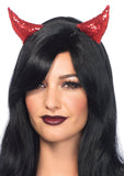 Sequin Devil Horns Headband