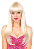 25" Bangin Long Straight Costume Wig With Bangs