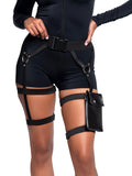 Multi Strap Garter Utility Belt With Pocket