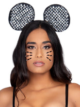 Metallic Studded Mouse Ears Headband
