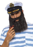 Mens Sea Captain Kit With Hat & Pipe