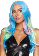 27" Mystic Hue Multi Color Wavy Long Costume Wig