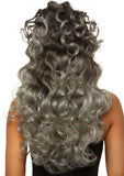 24” Long Curly Wispy Bang Wig With Half Up Pony