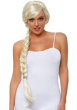 31” Long Dual Braid Blond Princess Costume Wig