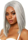 15" Center Part Long Straight Bob Costume Wig With Tinsel