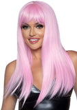 24” Long Straight Pastel Wig With Bangs