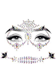 Calavera Adhesive Face Jewels Sticker Set