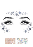 Dream Adhesive Mirror Star Rhinestone Face Jewels and Glitter