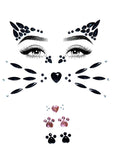 Animal Adhesive Face Jewels Sticker Set
