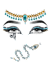 Cleopatra Adhesive Face Jewels Sticker Set