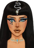 Cleopatra Adhesive Face Jewels Sticker Set