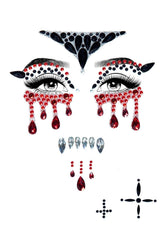 Vampire Adhesive Face Jewels Sticker Set