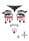 Vampire Adhesive Face Jewels Sticker Set