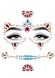 Day of the Dead Adhesive Face Jewels Sticker Set