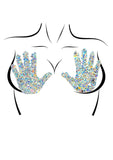 Handsy Adhesive Holographic Confetti Jewel Nipple Stickers