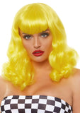 16" Retro Bang Curly Bob Costume Wig With Bangs