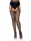 Leg Avenue Plus Size Fishnet Suspender Pantyhose