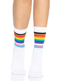 Leg Avenue Pride Flag Crew Socks