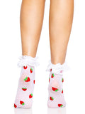 Leg Avenue Strawberry Dot Ruffle Anklets