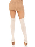 color_ivory | Leg Avenue Willa Knit Leg Warmers