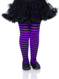 color_black/purple | Leg Avenue Ana Children's Striped Tights