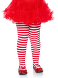 color_red/white | Leg Avenue Ana Children's Striped Tights