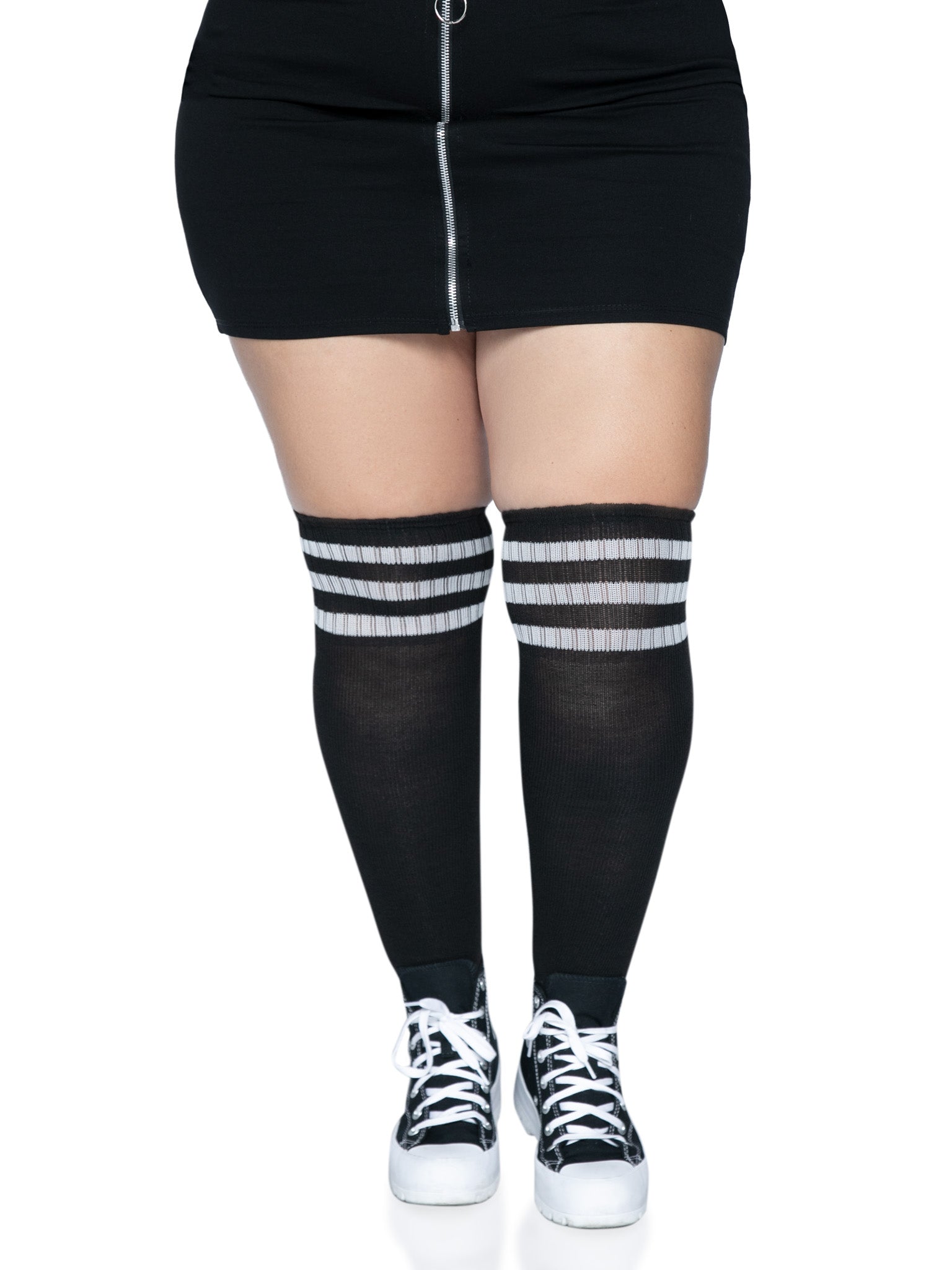 Leg Avenue Plus Size Over the Knee Athletic Socks