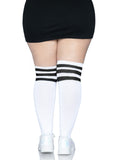 Leg Avenue Plus Size Over the Knee Athletic Socks