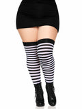 Leg Avenue Cari Plus Striped Stockings