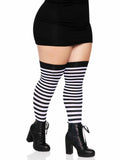 Leg Avenue Cari Plus Striped Stockings