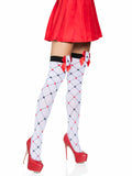 Leg Avenue Card Suit Thigh High Stockings