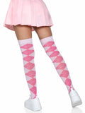 Leg Avenue Argyle Knit Over the Knee Socks