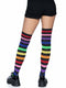 Leg Avenue Rainbow Striped Thigh Highs