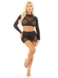 Leg Avenue Wildest Dreams Crop Top and Skirt Set