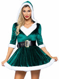 color_green/white | Leg Avenue Mrs Claus Costume