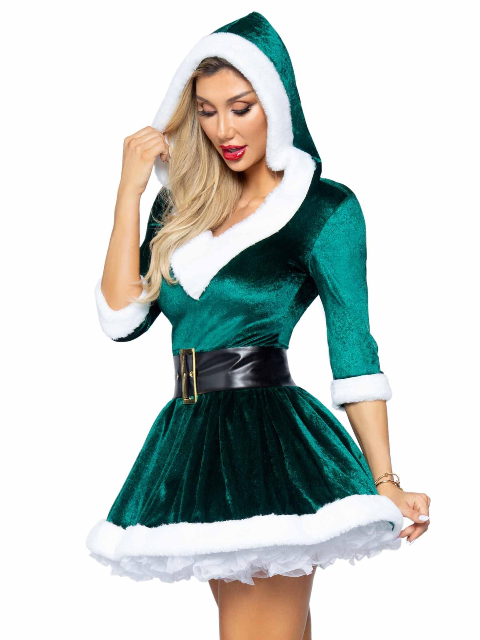 color_green/white | Leg Avenue Mrs Claus Costume