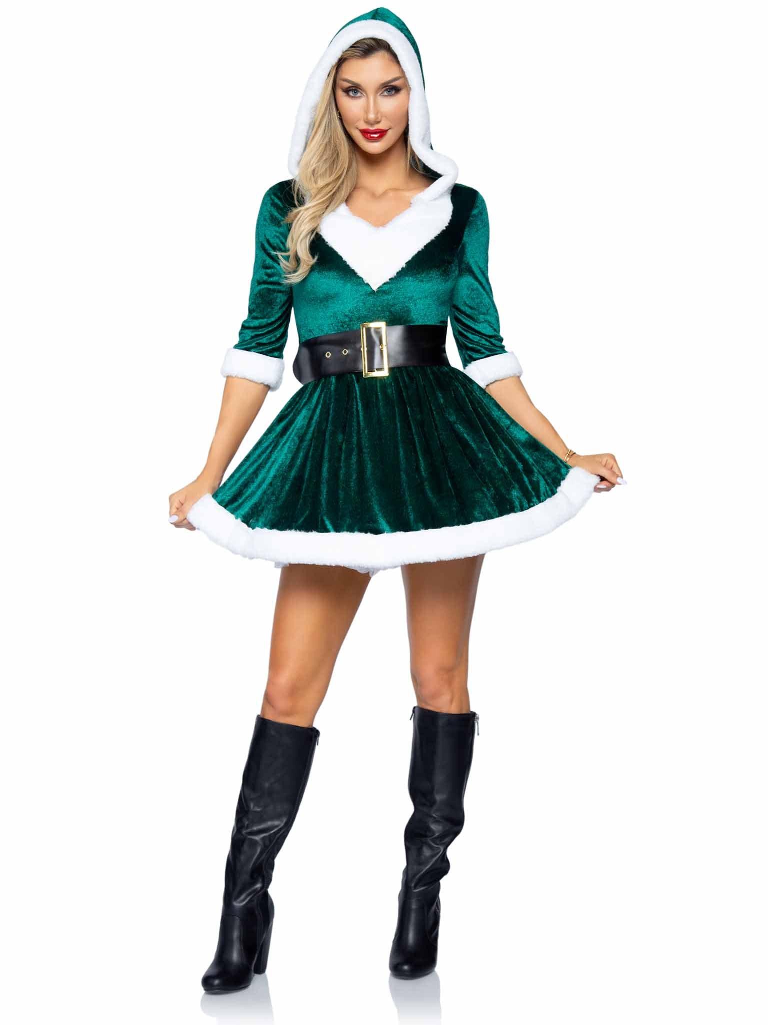 color_green/white | Leg Avenue Mrs Claus Costume