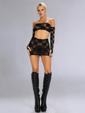 Grid Lock Skirt Set
