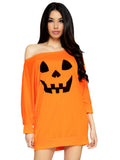 Leg Avenue Jersey Halloween Pumpkin Dress