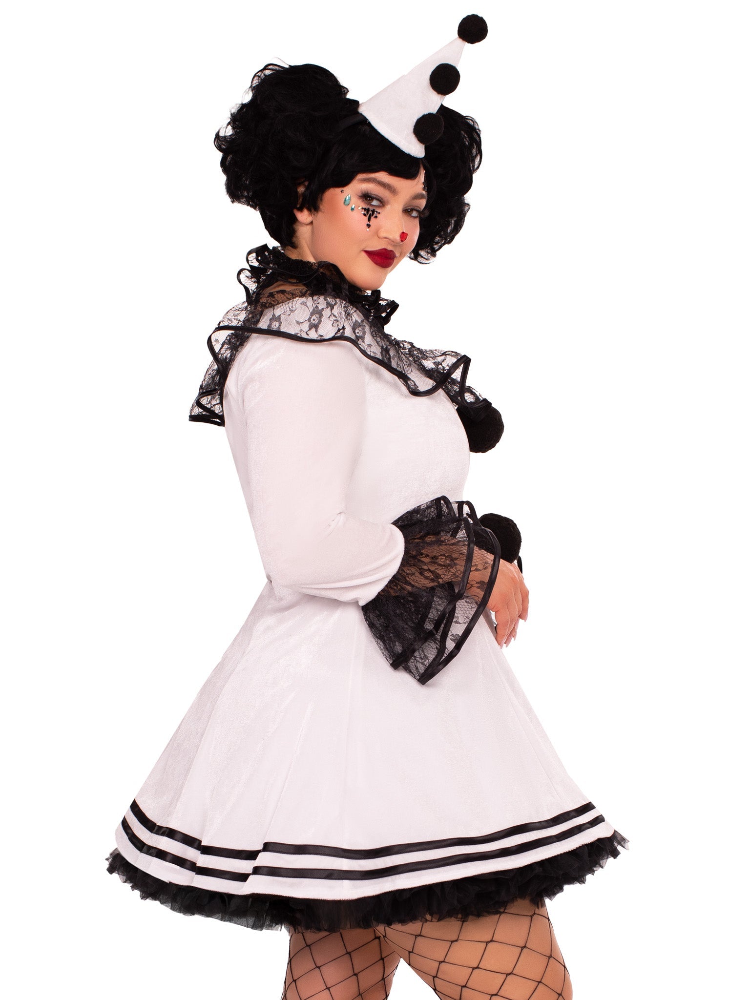 Leg Avenue Plus Pierrot Clown Costume